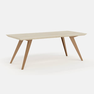 ROLY-POLY Dining Table | Wood&Metal - AROUNDtheTREE